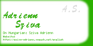 adrienn sziva business card